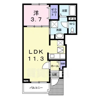 グレイス リバー【1階】の間取り