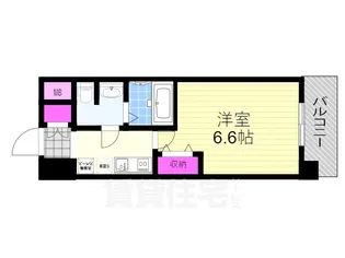 サムティ大阪CITY WEST【9階】の間取り