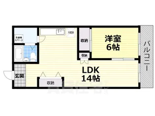 ハイキャッスルビル【505号室】の間取り