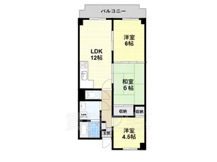 奈良県橿原市木原町【マンション】の間取り