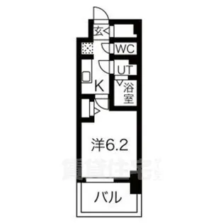 メイクス名駅南Ⅱ【10階】の間取り