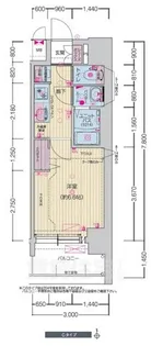プレサンス千種駅前レイズ【11階】の間取り