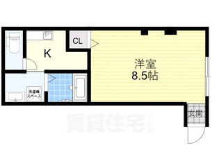 1Kの間取り画像