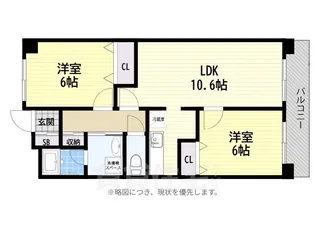 プランドールヤヘイ【3階】の間取り