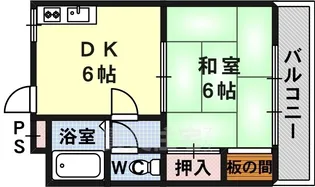 メゾン天美【3階】の間取り