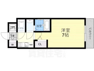 エスリード大阪クレストコート【5階】の間取り