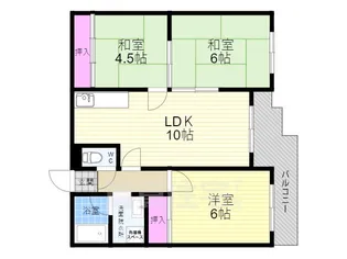 シベール・青殿【1階】の間取り