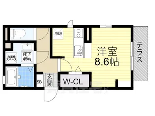 大阪府堺市北区中百舌鳥町2丁【アパート】の間取り