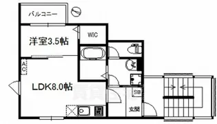 MOANA【1階】の間取り