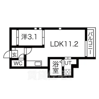 GRANDTIC神宮南【1階】の間取り