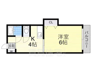 大和田ハイツ【3階】の間取り