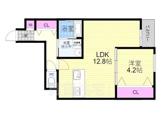 アネックス2番館【3階】の間取り