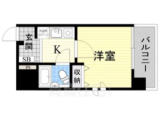 エスリード新大阪第3【8階】の間取り