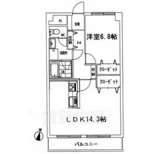 キャッスルメイ植田【2階】の間取り