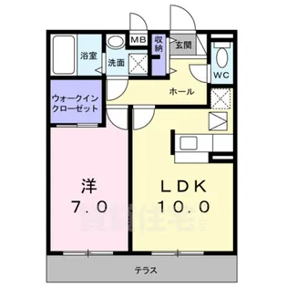 京都府京都市伏見区羽束師古川町【アパート】の間取り