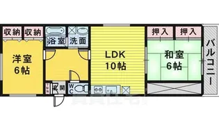 ロイヤル豆塚【1階】の間取り