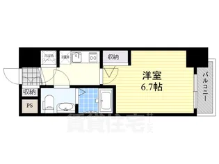 アドバンス新大阪ラシュレ【7階】の間取り