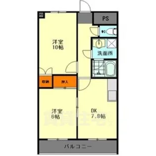 イエローハウス栄【8階】の間取り