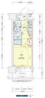 プレサンス鶴舞パーク&ステーション【6階】の間取り