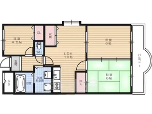 ルミエールマツダ【205号室】の間取り