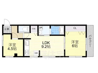 一栄ハイツ【3階】の間取り