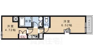 ロンドヴェール伏見桃山【4階】の間取り
