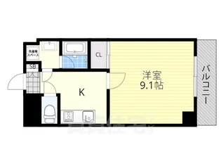 1Kの間取り画像