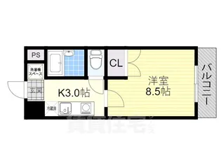 カーサソラッツオ弐番館【2階】の間取り