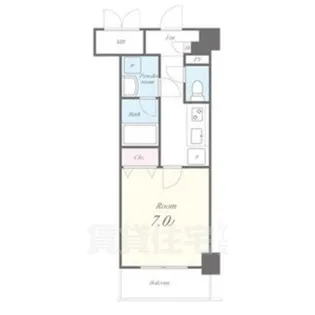 ドゥナーレ内浜町【5階】の間取り