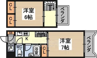 FIVE TWO【9階】の間取り