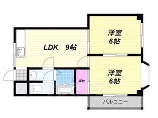 かくお第3マンション【2階】の間取り