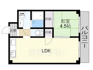 リバティ茨木【2階】の間取り