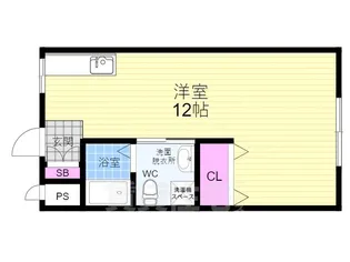 コーポ御前【3階】の間取り