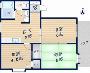 ベネルックスOOSTEN 【2階】の間取り