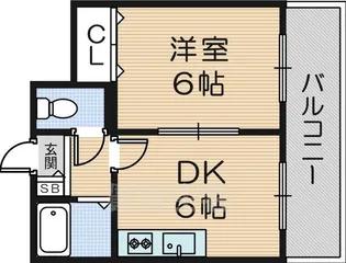 タウンハウスフジタ【3階】の間取り