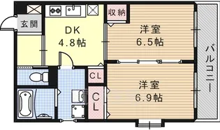 グレーシア細米【1階】の間取り