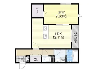 プティペル【3階】の間取り