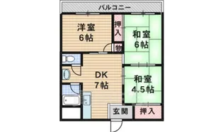 第1八幸マンション【2階】の間取り
