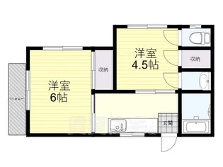 ヴィラ・セントラルイースト【2階】の間取り