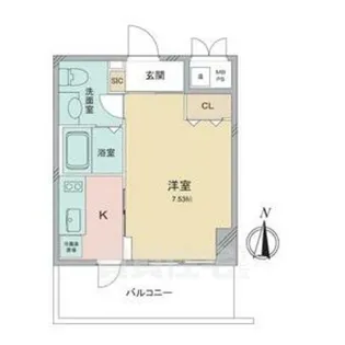 フロンティアタワー名駅南【8階】の間取り