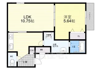 パロス甲子園口【2階】の間取り