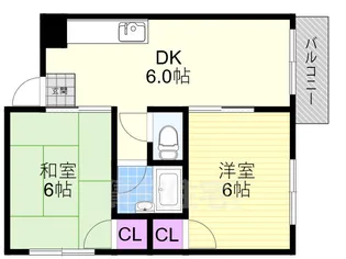 セントラル野里【4階】の間取り