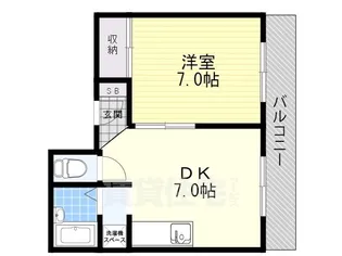 大阪府豊中市曽根南町1丁目【マンション】の間取り