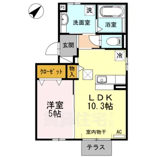 クレア笠寺【2階】の間取り