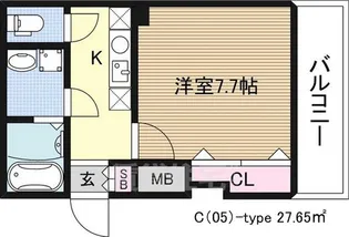 パセオ十三東【2階】の間取り