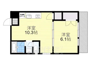山口マンション【101号室】の間取り