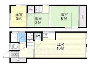 大阪府寝屋川市田井町【一戸建】の間取り