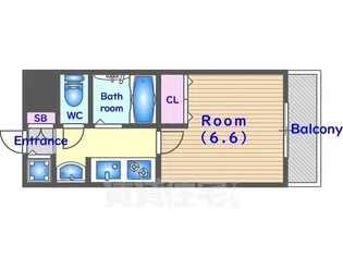 アクアプレイス京都御所ノ内【5階】の間取り