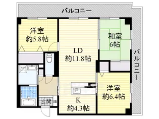 Hale Laule‘a【1階】の間取り