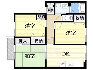 エスポワール2【2階】の間取り